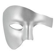 Fancy Dress Party Costume Silver Half Face Mask Phantom of the Opera