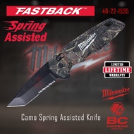 MILWAUKEE FASTBACK™ Camo Spring Assisted Folding Knife (48-22-1535)