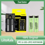 LiitoKala Lii-202 USB 2 Slot Charger + NCR18650B 3.7v 3400mah Lithium Rechargeable Battery
