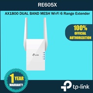 TP-Link AX1800 2.4GHz 574Mbps 5GHz 1201Mbps OneMesh Wi-Fi 6 Dual Band WiFi Extender(RE605X)