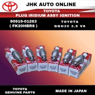 90919-01263-FK20HBR8 IRIDIUM TOYOTA VELLFIRE ALPHARD GGH30 3.5 V6 100% NEW ORIGINAL DENSO MADE IN JA