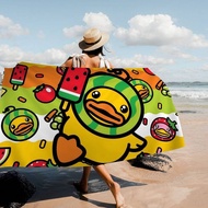 Brand B-B D-Duck Beach Towel Colorful Bath Towels for Girl Microfiber Quick Dry Custom Sand Free Bea