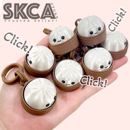 GANTUNGAN LOREE BCE Clicker Fidget Toys Dumpling Dim Sum Bao Buns Bakpao KeychainKeychain