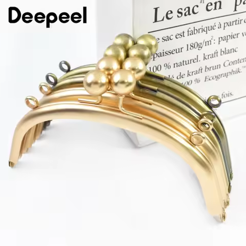 1/2/5Pcs Deepeel 16.5cm Smooth Metal Bag Handles Purse Frame Women Handbag WovenBag Wallet Frames DI