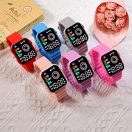Creative Magic Cycle Candy Color Fashion Simple Square Button Primary And Secondary School Students Electronic Watch In Stock Wholesale YYUE