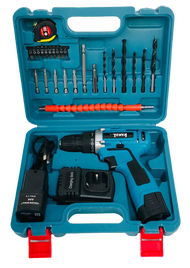 TENYA สว่านไร้สาย ขนาด 54V  สีฟ้า แบตสี่เหลี่ยมแบตเตอรี่ Li-ion ขนาด 54Vปรับความแน่นในการขันได้ 18 ร