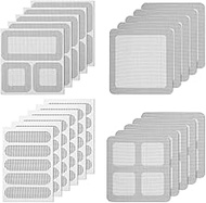 Sibba 20 Sheets Window Screen Repair Kit, 4 Sizes Black Self-Adhesive Screen Patch Repair Kit for Me