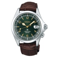 (Original) Seiko Prospex Alpinist Green Dial Brown Leather Strap SPB121J1