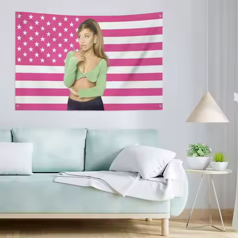1pc 60x90 90x150 Ariana Grande's Positions Custom Flag to Hang Advertising Decoration Garage Flags D