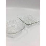 玻璃醬料碟不規則調味碟透明小碟子用醋碟現代簡約食碟