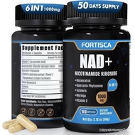 NAD+ Supplement 1000mg, Liposomal NAD Supplements with Resveratrol, 6 in 1 NMNH Supplement Alternati
