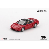 Honda NS-X Prototype Midship Sports 1989 Ayrton Senna w/ Figure //1075 MINI GT 1/64 DIECAST MODEL