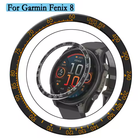 Metal Ring For Garmin Fenix 8 51/47/43mm Bezel Ring Watch Decoration Sport Metal Stainless Steel Pro
