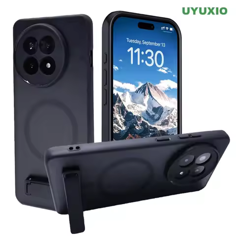 UYUXIO Magnetic Phone Case with Stand for Oneplus 15 13T 13s 13 13R Ace 5 PRO Nord CE5 Ultra Slim Ki