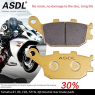 Suitable for Yamaha R6 R1 XJ6 FZ6 FZ1N Motorcycle Sports Car Brake Pad Disc Brake Pad Rear Brake Pad
