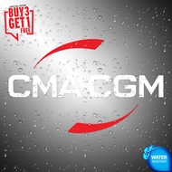CMA CGM Sticker Decals (not printed) weather proof | 4 inches | Crew 3+1