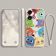 Casing OPPO RENO 8T case oppo RENO 7 5G RENO 7Z RENO 8Z RENO 8 5G cute Monsters soft phone case cover
