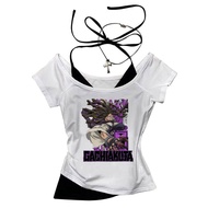 Gachiakuta crop top harajuku Slim Fit Cute corset summer babydoll gothic  shoujo girl style 2000s gi
