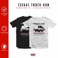 ISEKAI Anime T-Shirt - Isekai Truck-Kun Version 2 - Poly-Cotton Fabric - DTF Print | Black/White