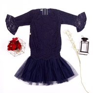 Unique Children 's Clothes Bajunik Dress Model Sofia Tutu Age 0-2 Years Old Navy Color