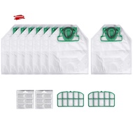 For VK200 FP200 Parts for  Kobold Vacuum Cleaner Bag Replacement Filter 8 VK200 Bags+2 HEPA Filters+
