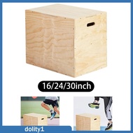 [Dolity1] Wood Plyo Box Multifunctional Plyometric Box for Lunges Conditioning Fitness