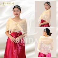 Modern filipiniana Alampay shawl top filipiniana “Rose” design  woman attire traditional wear for wo