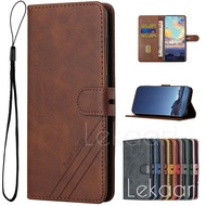 Leather Flip Phone Case for Oppo A98 A97 A96 A95 A93 A92 A80 A79 A78 A77S A77 2020 4G 5G Card Slots 