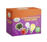 Go Together and Opposites Flash Cards Set - 200 Photo Cards with 7 Educational Language Matching Gam