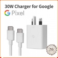 ( ORIGINAL IMPORT ) Google 30W Charger For Pixel 8 7 6 7 Pro UK Plug 3 Pin Fast Charging Travel Adap