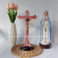 Patung Bunda Maria Fatima/Patung Maria/Salib duduk/Salib meja/Hadiah