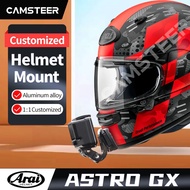 【Worth-Buy】 Arai Astro Gx Customized Motorcycle Helmet Chin Mount For Hero11 10 Insta360one X3 X2 Rs Action Camera Accessories