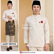 [S-XL] Baju Melayu Sandy Brown | Baju Melayu Champagne | Baju Melayu Nude | Baju Melayu Lelaki| Baju
