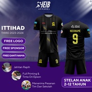 ITTIHAD THIRD 2023-2024 CHILDREN'S FOOTBALL JERSEY ARABIC LEAGUE FULL PRINTING CUSTOM FOOTBALL JERSE