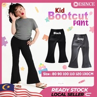 🇲🇾 DESINCE Kid Bootcut Pants Black and Grey Seluar Bootcut Style Budak Perempuan KP 068