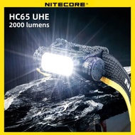 NITECORE HC65 UHE Headlamp 2000 lumens USB-C Rechargeable LED Headlight Three-light Source Triple Ou