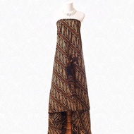 HM90839 Kain Batik Tulis Soga Jawa Wayang Parang Solo