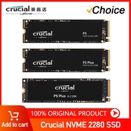 Crucial P3 /P3 PLUS /P5 PLUS 500GB 1TB 2TB 4TB PCIe 4.0 3D NAND NVMe M.2 SSD, Read SpeedUp to 3500MB/s , and New