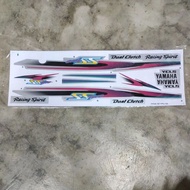 Stiker sticker body stripe cover set (2) yamaha y 110ss two ss two 2 racing spirit