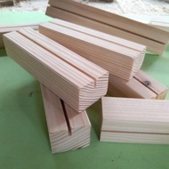 WOOD HOLDER CARD 3x3x20 CM