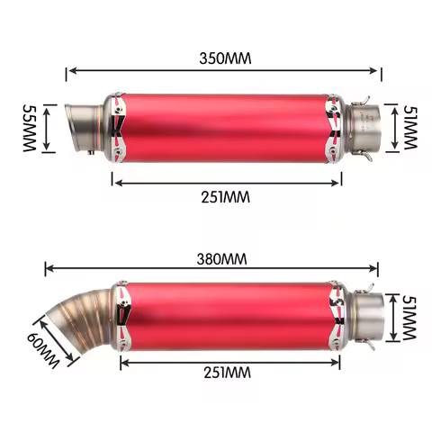 Factory Hot Selling Motorcycle GP Exhaust Muffler MSX125 REBEL 300 NINJA400 W800 Z900 RC390 R1 Z900 