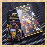 ESD GLASS (CLEAR PANDA) anti static four strong big curve edge premium for samsung S25 ULTRA S22 PLU