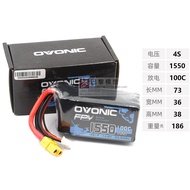 OVONIC European Brand Blue Label Aircraft Model Through Machine FPV Battery 1050/1550mAh 4S 6S 120C 