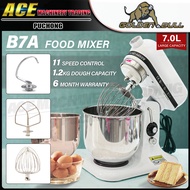 Golden Bull B7 Commercial Food Mixer Stand Mixer 7 Liter 1.2kg Dough 300Watt 10 Speed Adjustable Cak