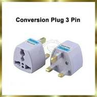 Universal 3 Pin Adapter Plug Europe Travel Converter Adaptor Socket