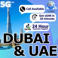 eSIM Dubai & UAE Unlimited Data | Flypass Abu Dhabi Ajman Fujairah Ras Al Khaimah Sharjan etc(EU-F)