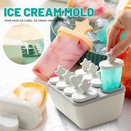 8 Grid Diy Homemade Ice Cream Tray Mold Ice Cream Maker Popsicle Block Ice Box Household