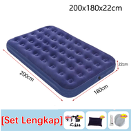 ✅Beli 1 Gratis 5✅Kasur Angin Queen Size kasur portable Travelling Kasur Tiup Biru Kasur Angin Double