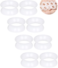 Pexveiuu 10G 8G 6G 4G 2G 0G 00G 12mm 14mm 16mm 18mm 20mm White Silicone Gauges Tunnels Plugs Earring