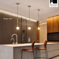 Gold pendant lamp fitting e7 minimalist cafe resto bed side pendant light